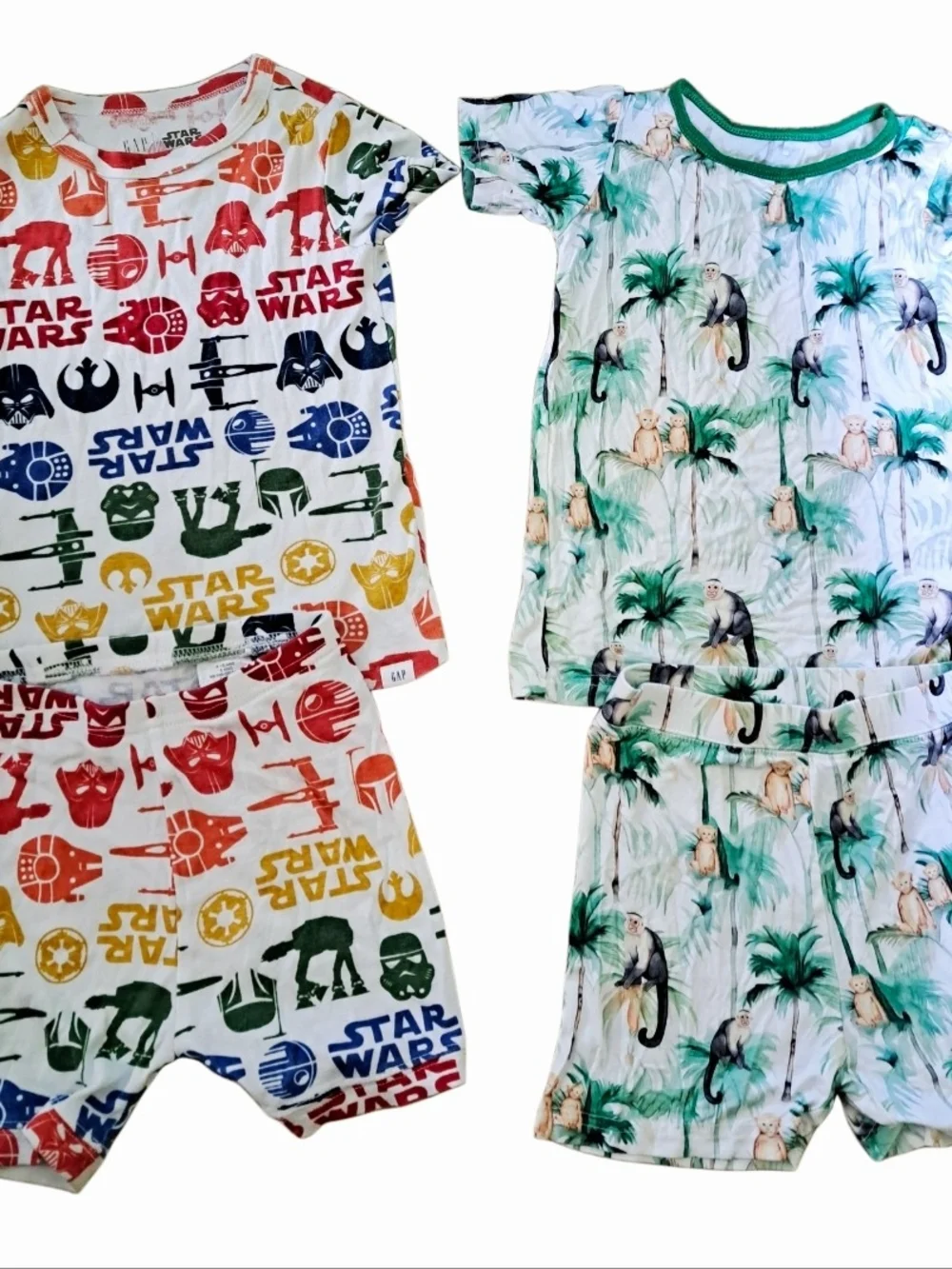 GAP STAR WARS & MONKEY PJ SETS SZ 4T